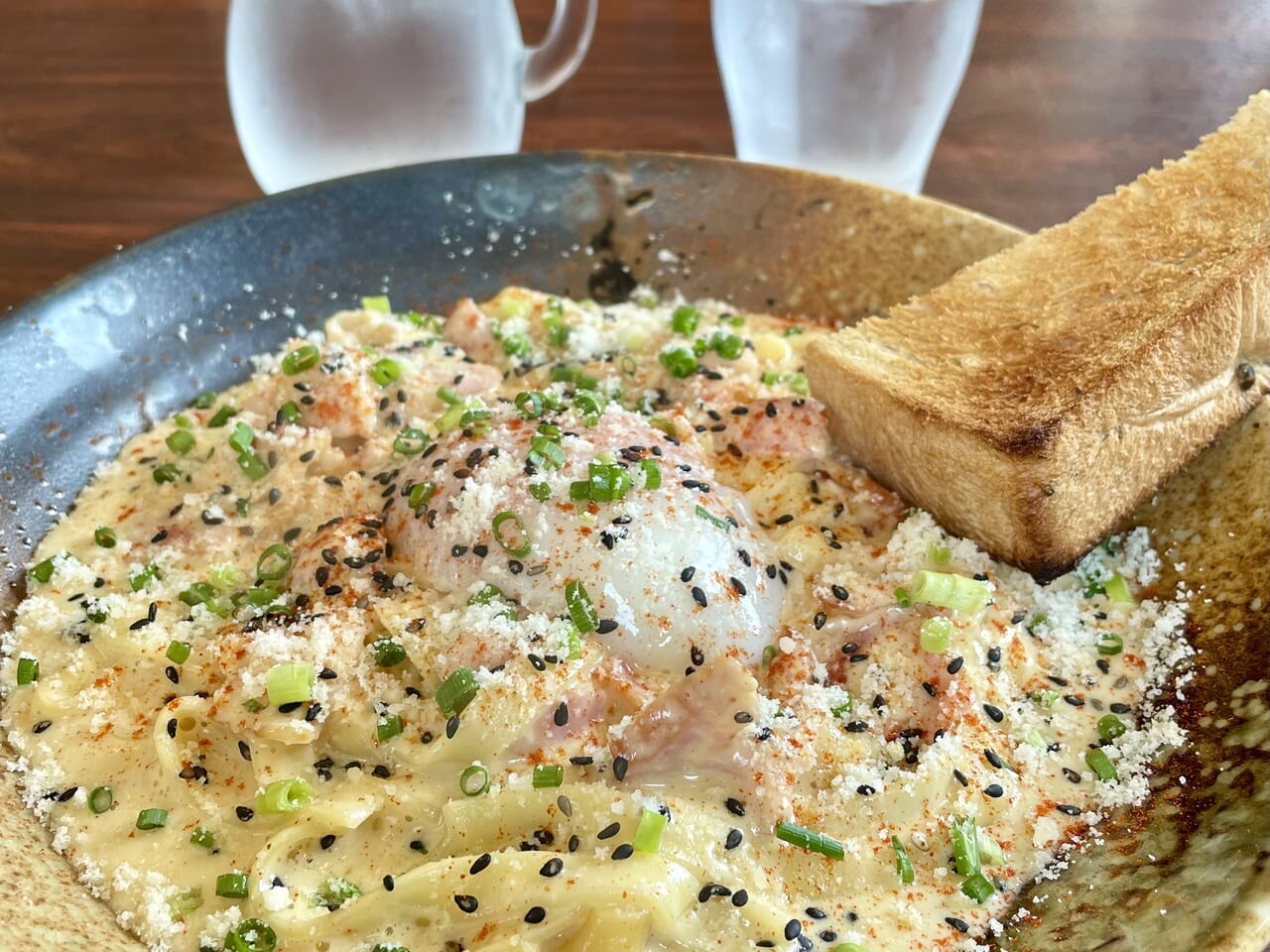 【名古屋市天白区】和と伊の融合がコンセプト「パスタ茶屋 和伊's 」の3種類の名物カルボナーラは逸品